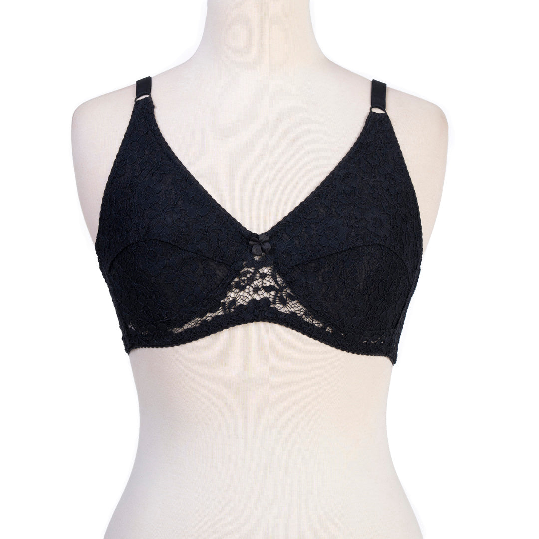 Non Wire Basic Net Bra 002