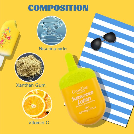 Guanjing VC SPF60 Nicotinamide Sun Lotion 80g