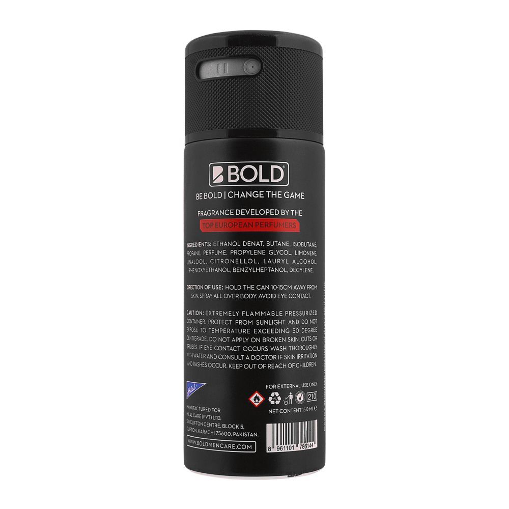 Bold Men Wild Body Spray 150ml