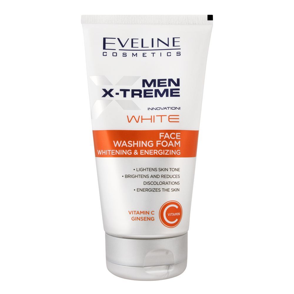 Eveline Men Xtreme Whitening Face Wash Foam 150ml