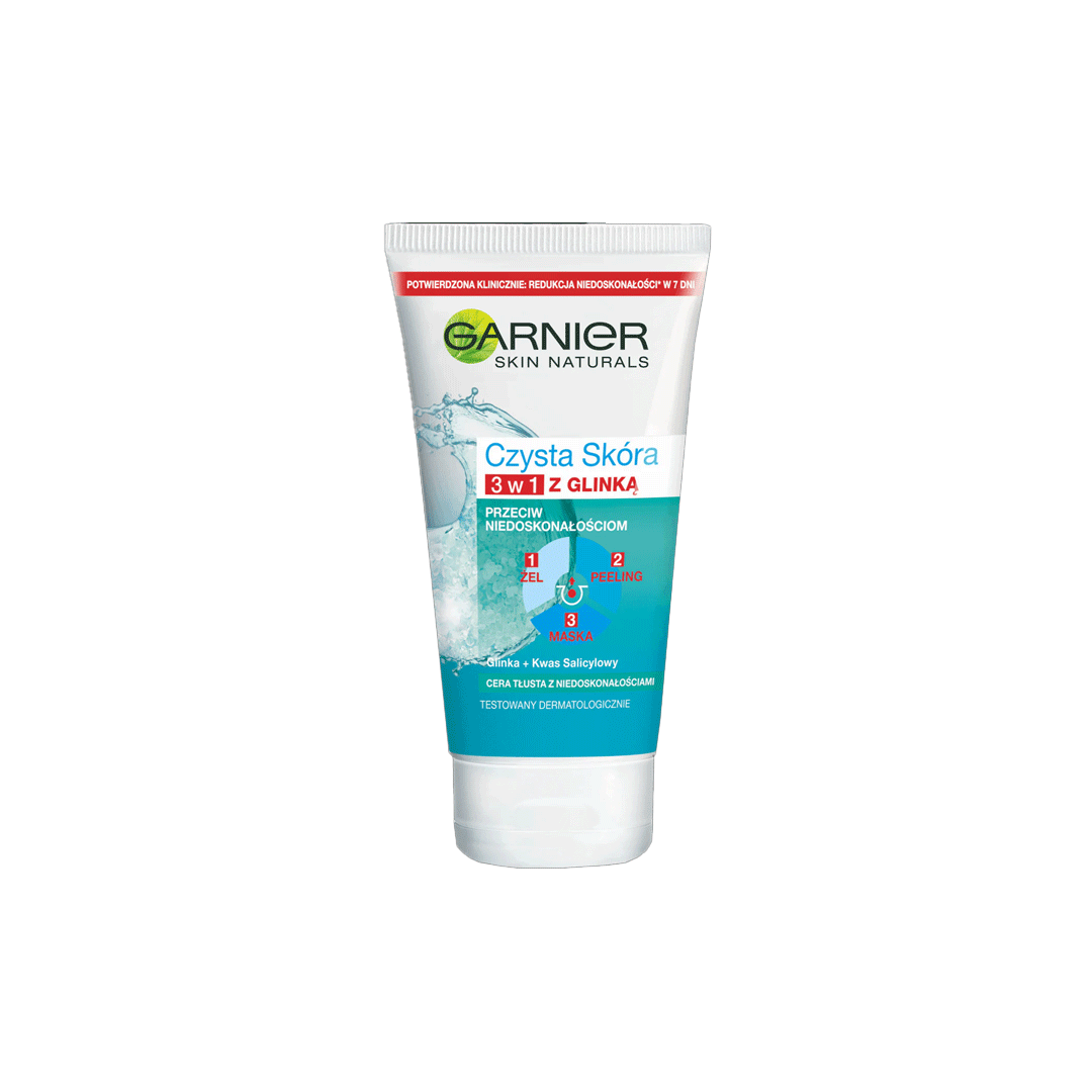 Garnier Clean Skin 3 In 1 Face Wash 150ml