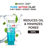 Garnier Pure Active 3 In 1 Clay Mask 50ml