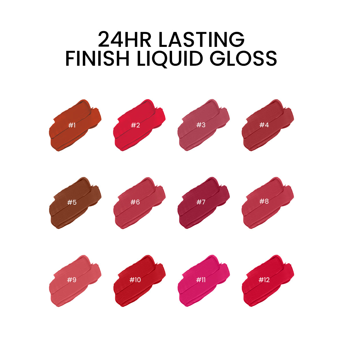 Amrij Cosmetics 24hr Lasting Finish Liquid Lip Gloss