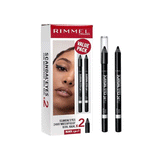 Rimmel Promo Scandle Eyes 24H Eye Pencil - 001 Black (Pack of 2)