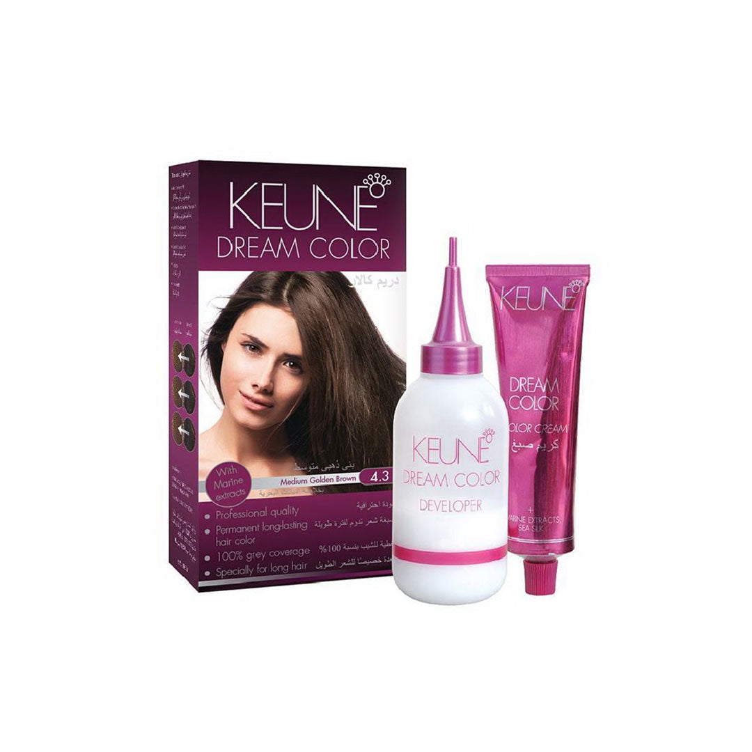 Keune Dream Hair Color - 4.3 Medium Golden Brown