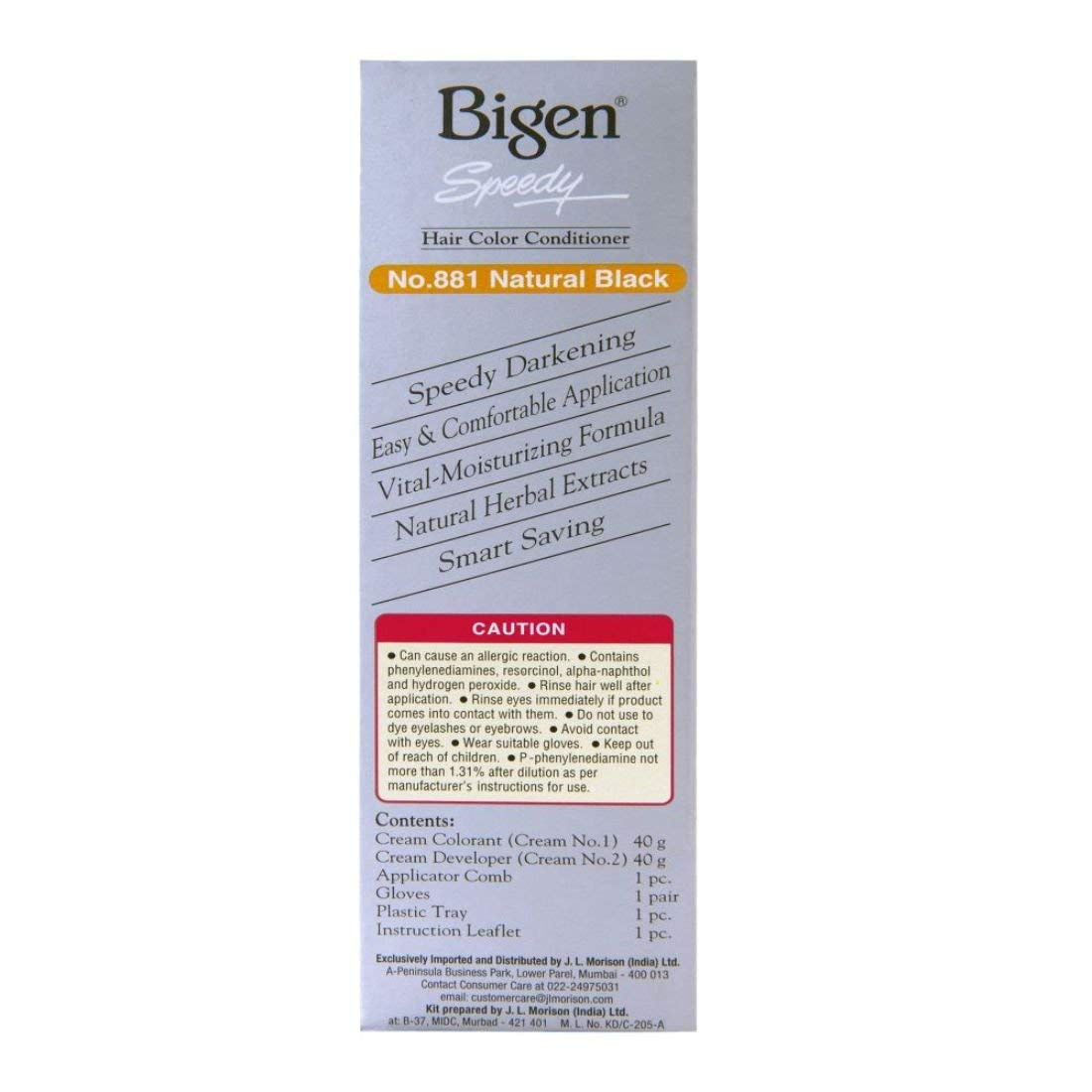 Bigen Speedy Hair Color Conditioner - 881 Natural Black