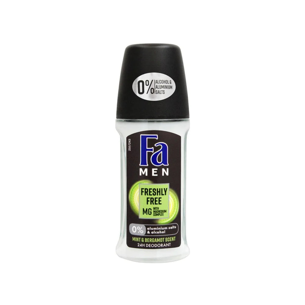 FA Men Freshly Free With Mint Bergamot Roll On 50ml