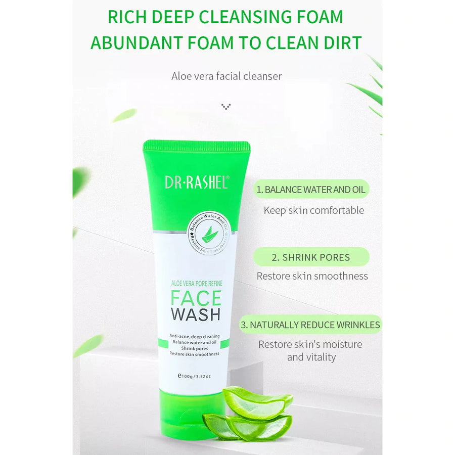 Dr Rashel Aloe Vera Pore Refine Face Wash 100g