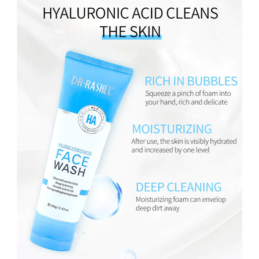 Dr Rashel Hyaluronic Acid Moisturizing Face Wash 100g