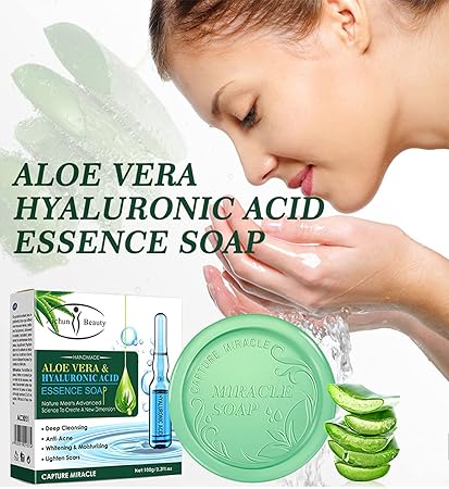 Aichun Beauty Aloe Vera & Hyaluronic Acid Soap 100g AC3051