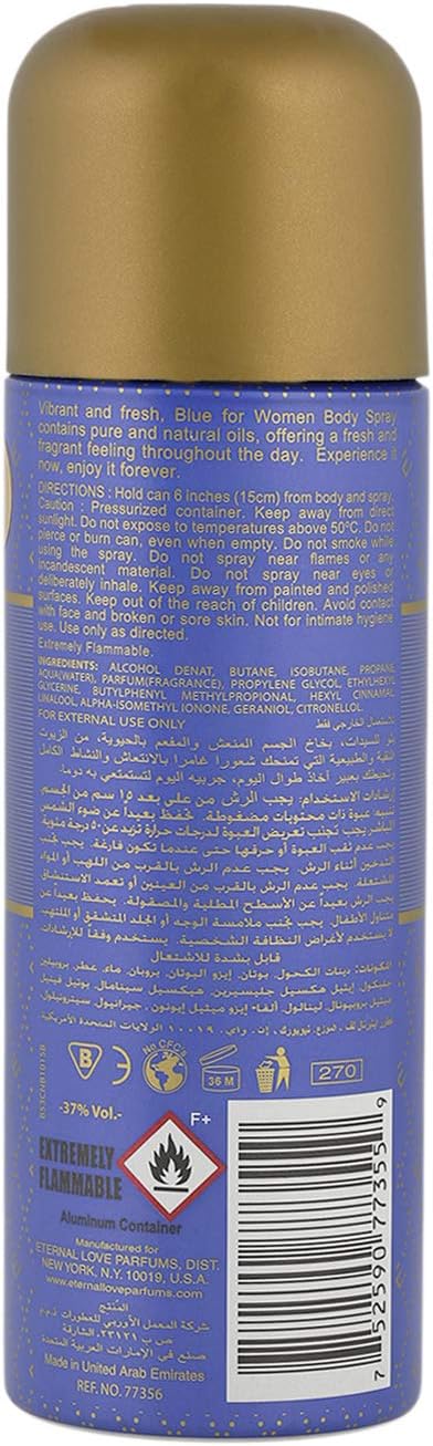 Eternal Love Perfumed Body Spray Blue For Women 200ml