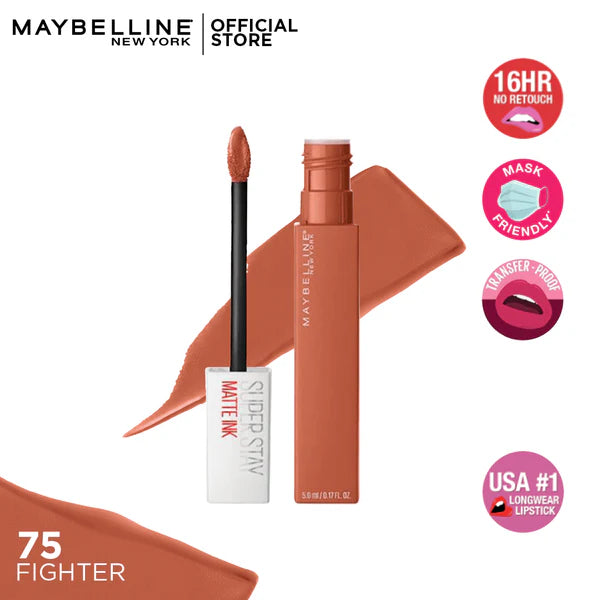 Maybelline Super Stay Liquid Matte Lipstick - 75 Fighter