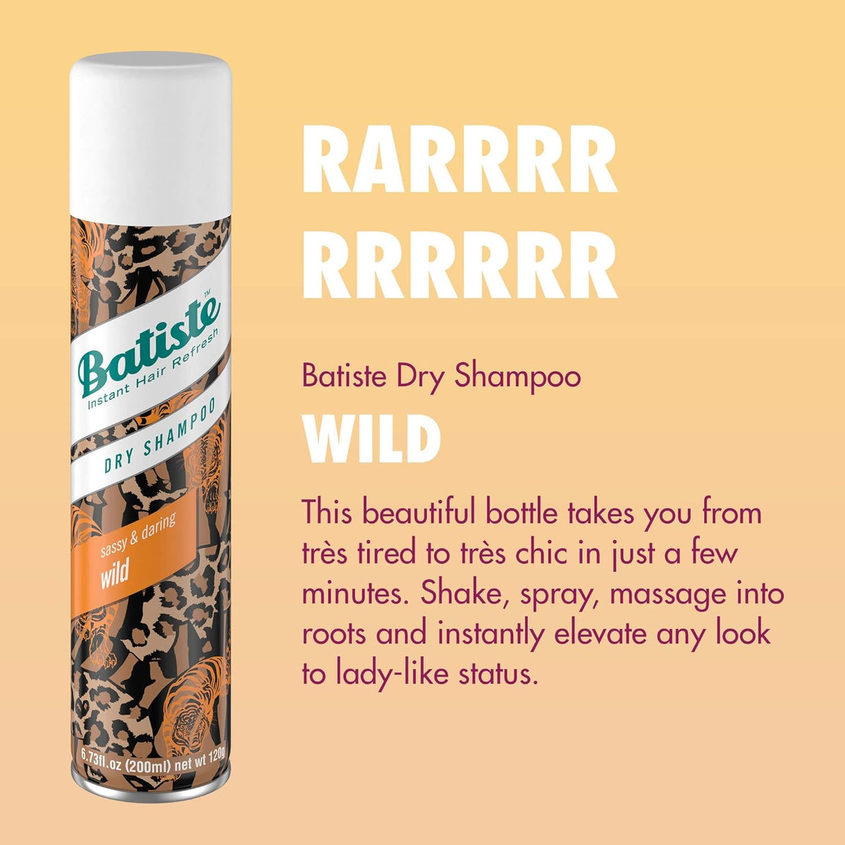 Batiste Wild Dry Shampoo 200ml