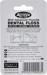 Beauty Formulas Active Mint Advanced Fluoride Waxed Dental Floss 100mtr