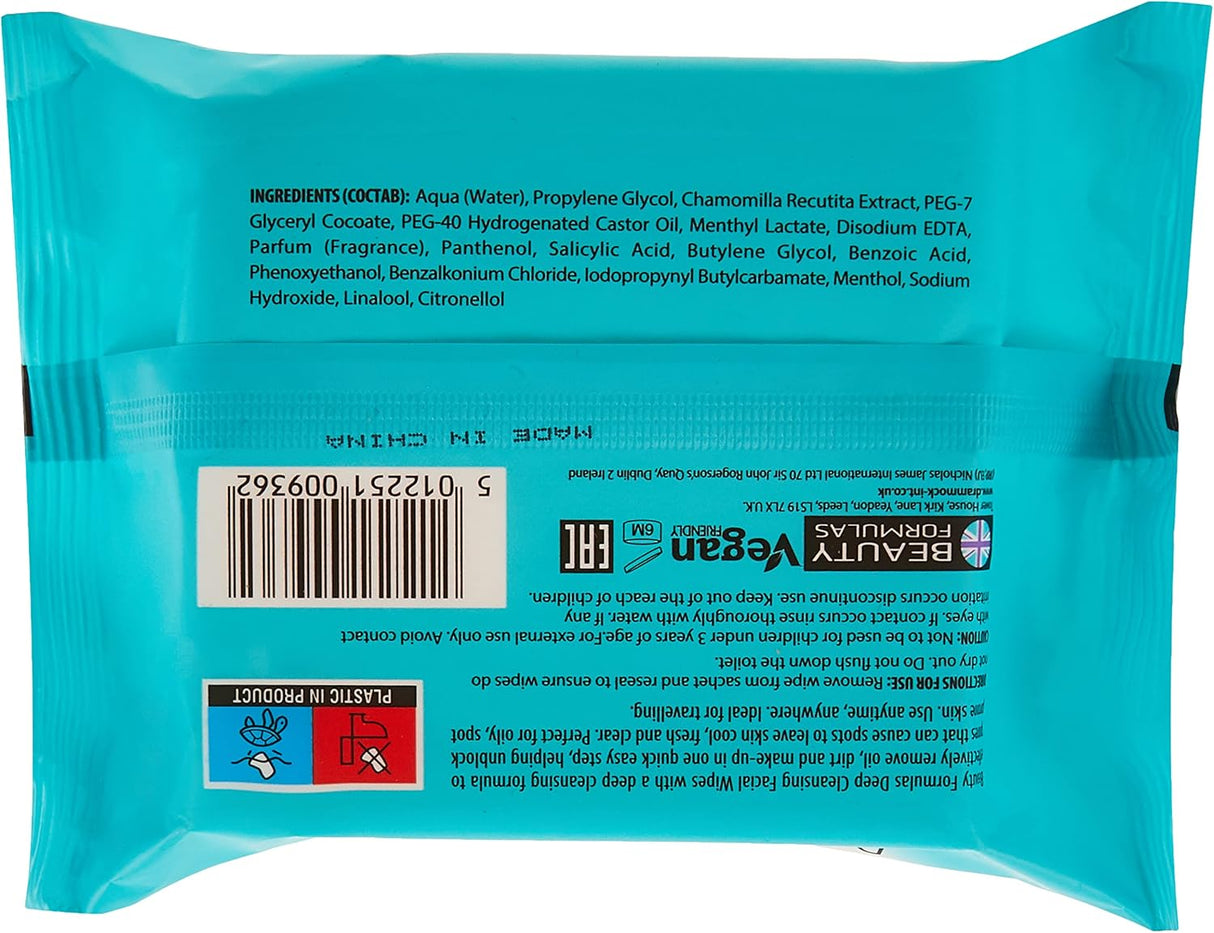 Beauty Formulas Deep Cleansing Facial Wipes 30S