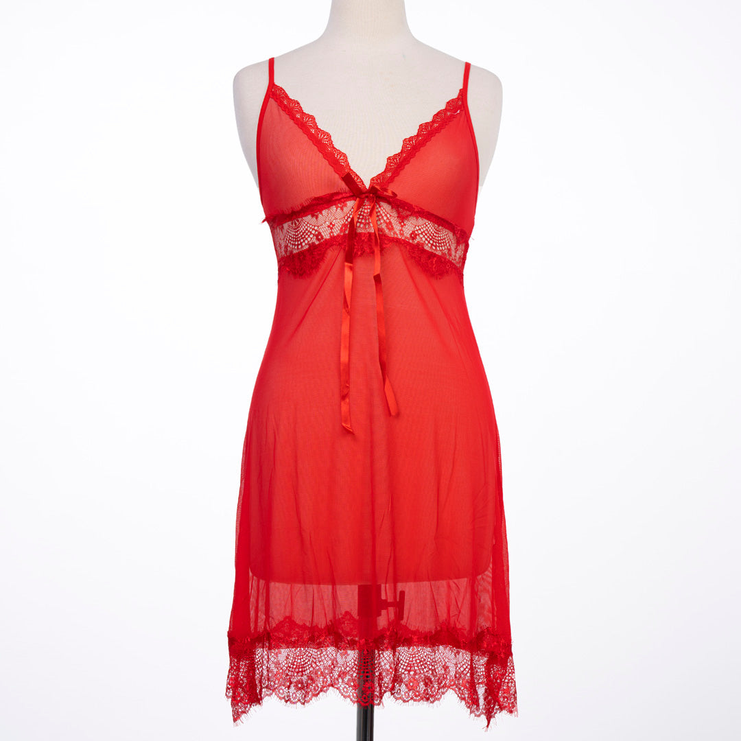 Short Laced Nighty - 8348