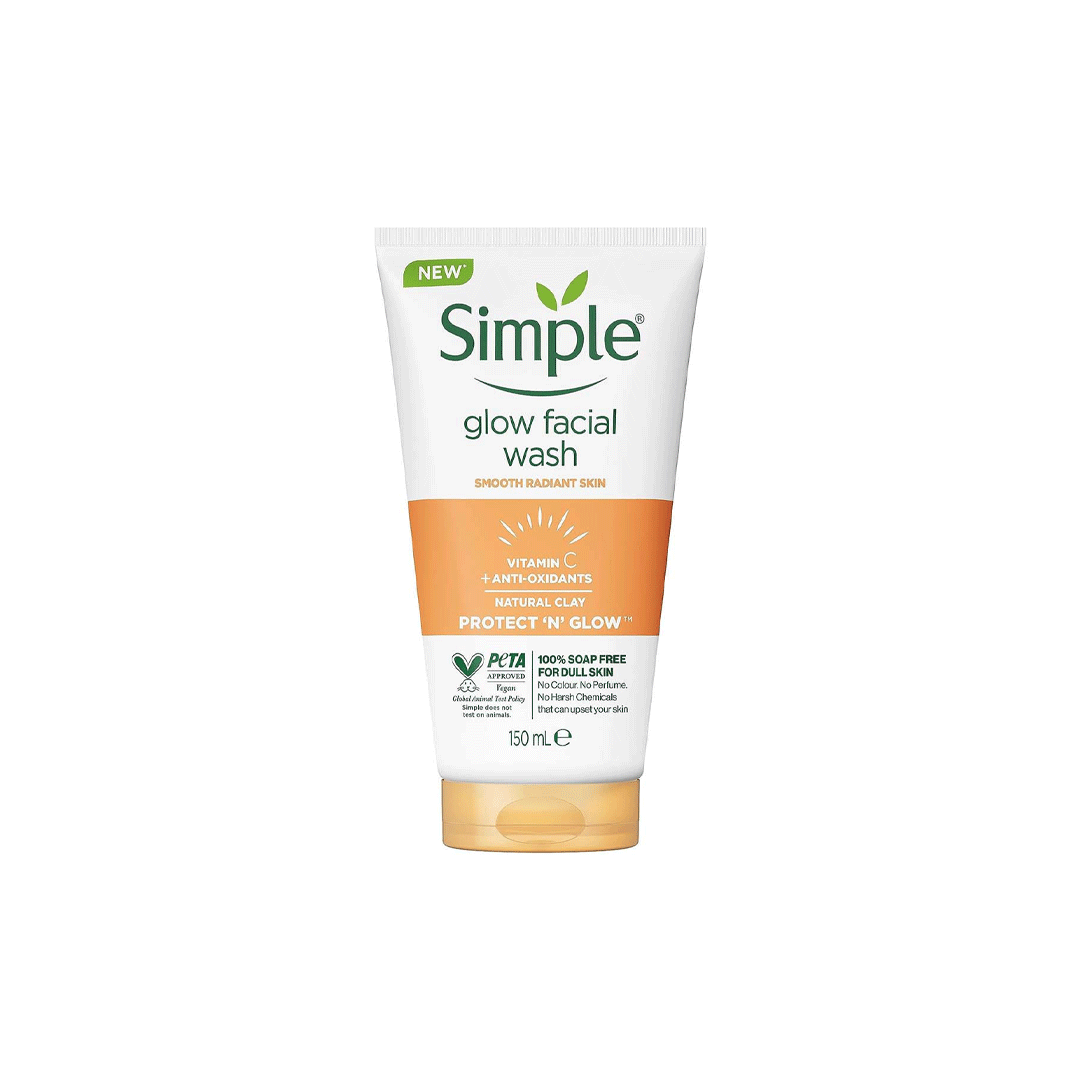 Simple Express Glow Clay Polish Face Wash 150ml