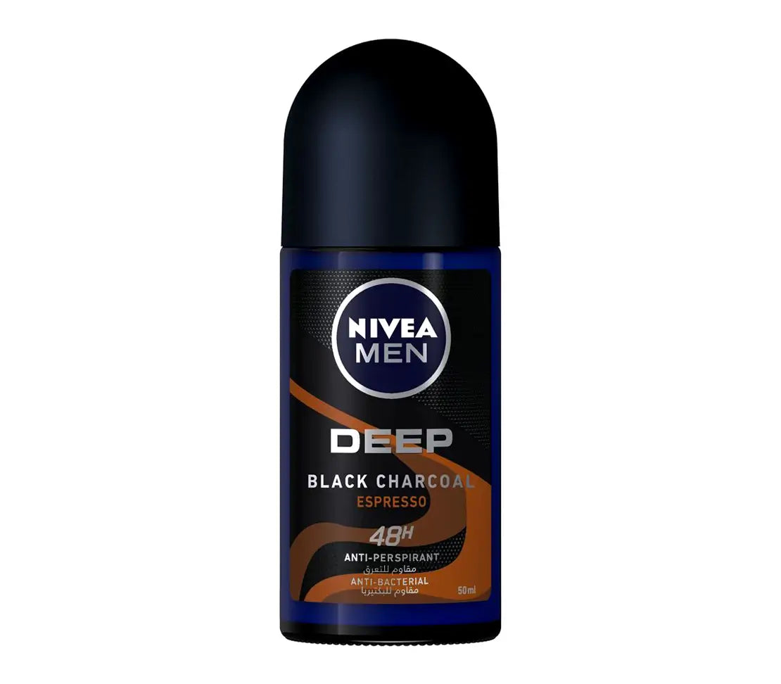 Nivea Deep Black Charcoal Roll On 50ml