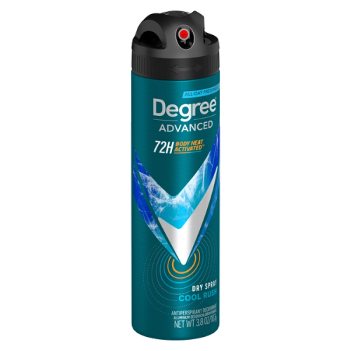 Degree Men Motion Sense Cool Rush Anti-Perspirant Dry Body Spray 3.8 Oz