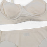 Non Wire Padded Bra Set - A16