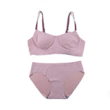 Non Wire Padded Bra Set - A16