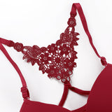 Front Open Padded Wired Bra Set - A2130