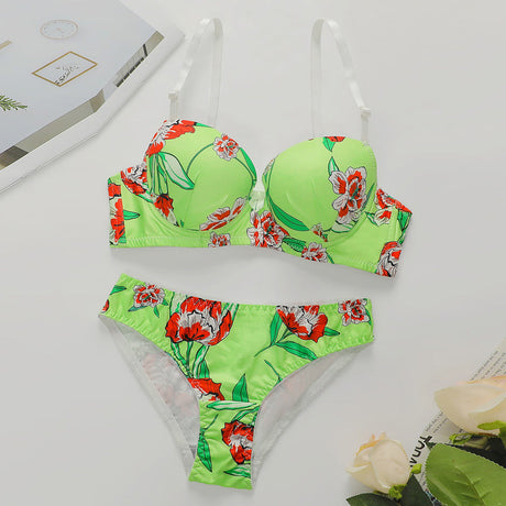 Belleza Lingerie Printed Padded Bra Set - A2138