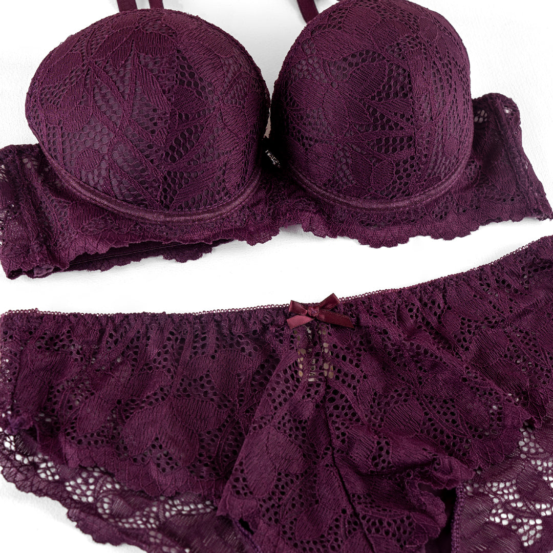 Padded Wired Bra Set-A61019