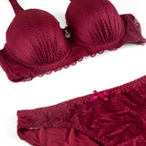 Padded Wired Bra Set-A61090