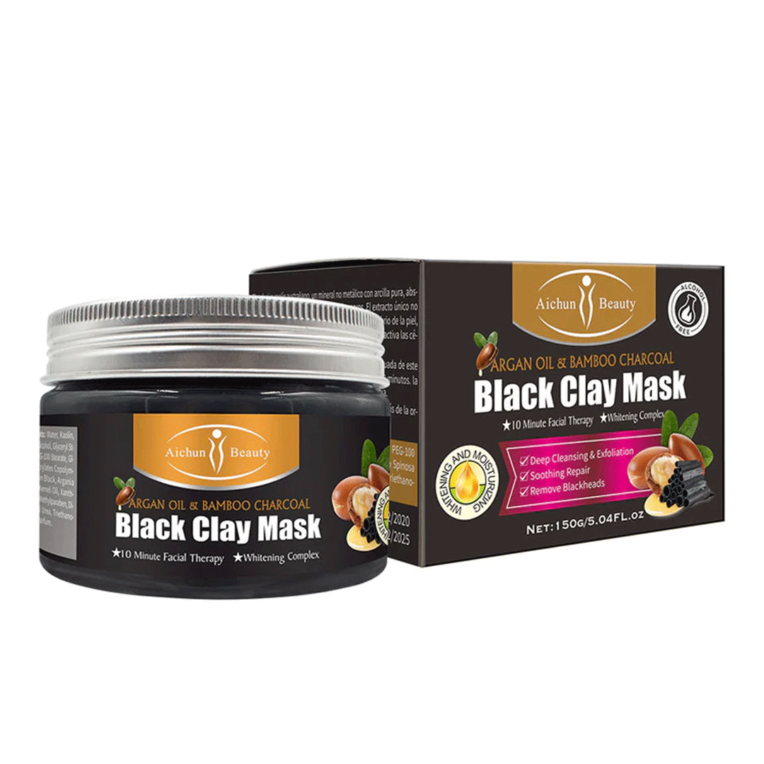 Aichun Beauty Charcoal & Argan Oil Clay Mask 150ml