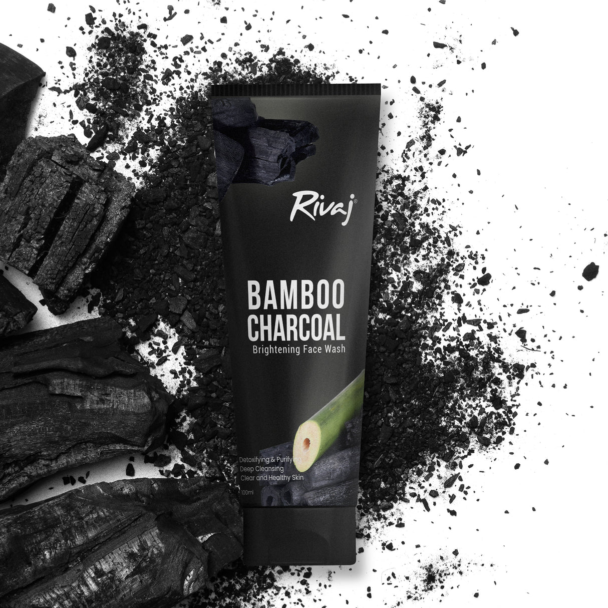 Rivaj Brightening Face Wash Bamboo Charcoal