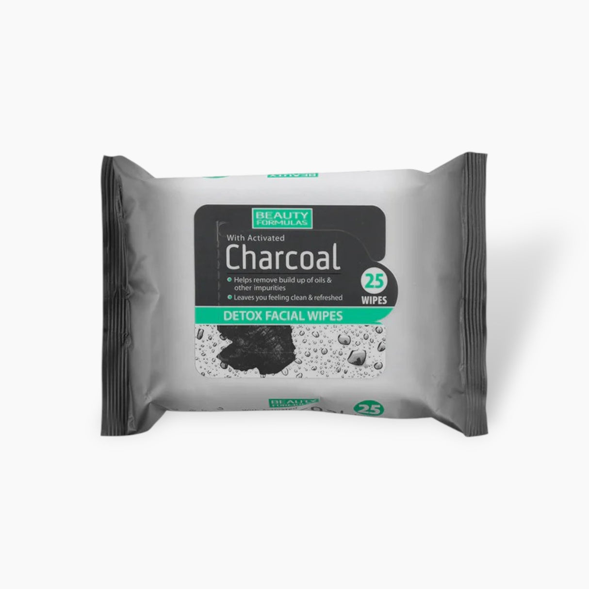 Beauty Formulas Charcoal Detox Facial Wipes 25S