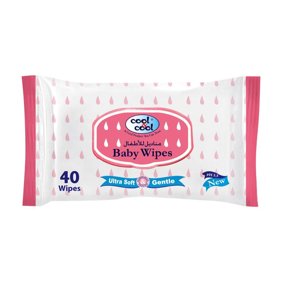 Cool & Cool Baby Wipes 40'S