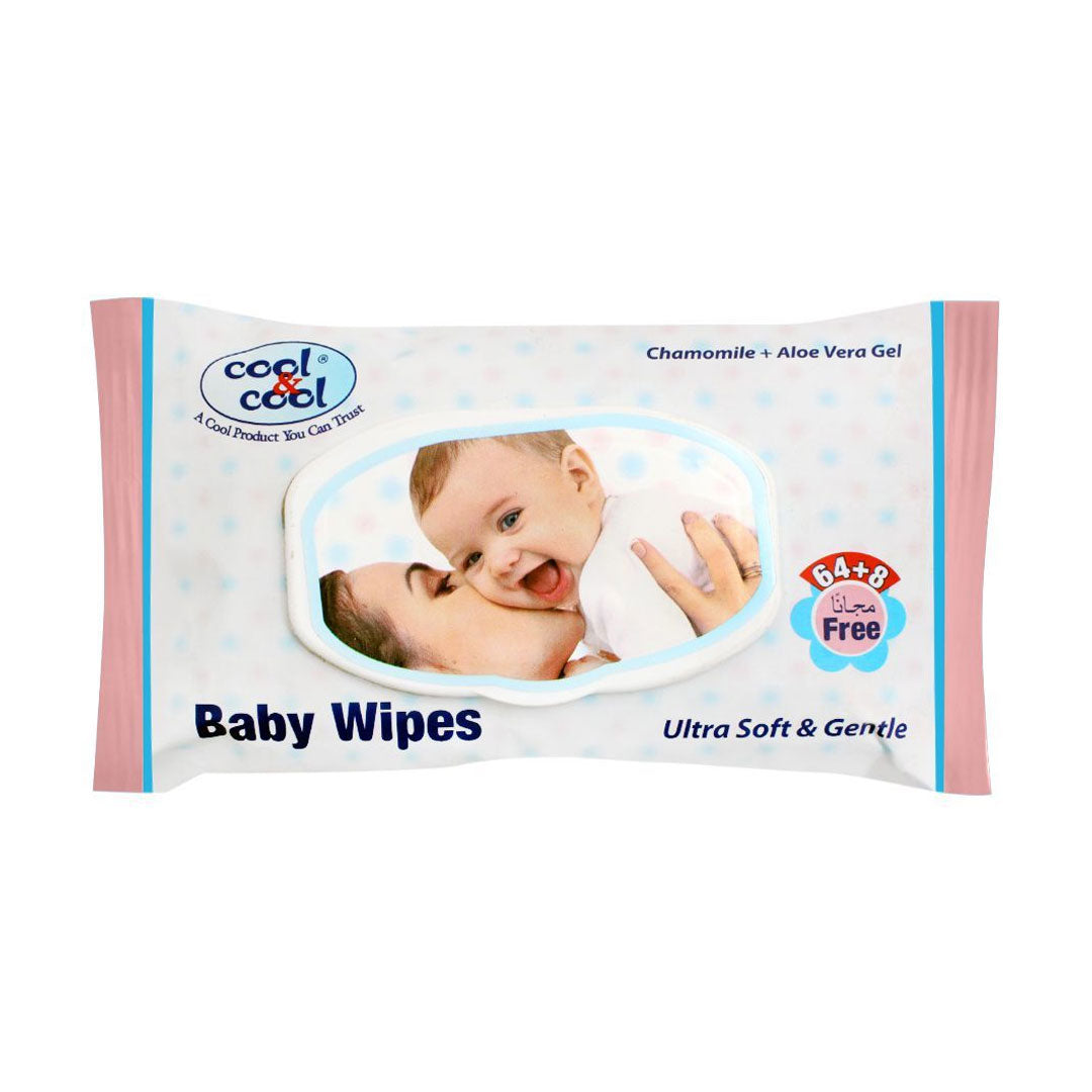 Cool & Cool Baby Wipes 72'S