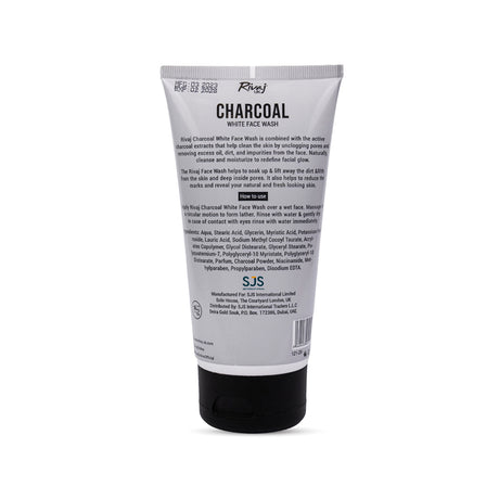 Rivaj Charcoal White Face Wash (100ml)