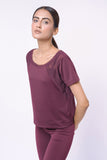 Mesh Tees Maroon - UT10