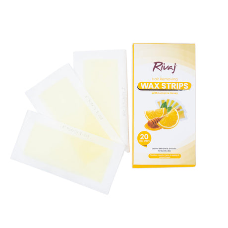 Rivaj Hair Removing Body Wax Strips (Lemon & Honey)