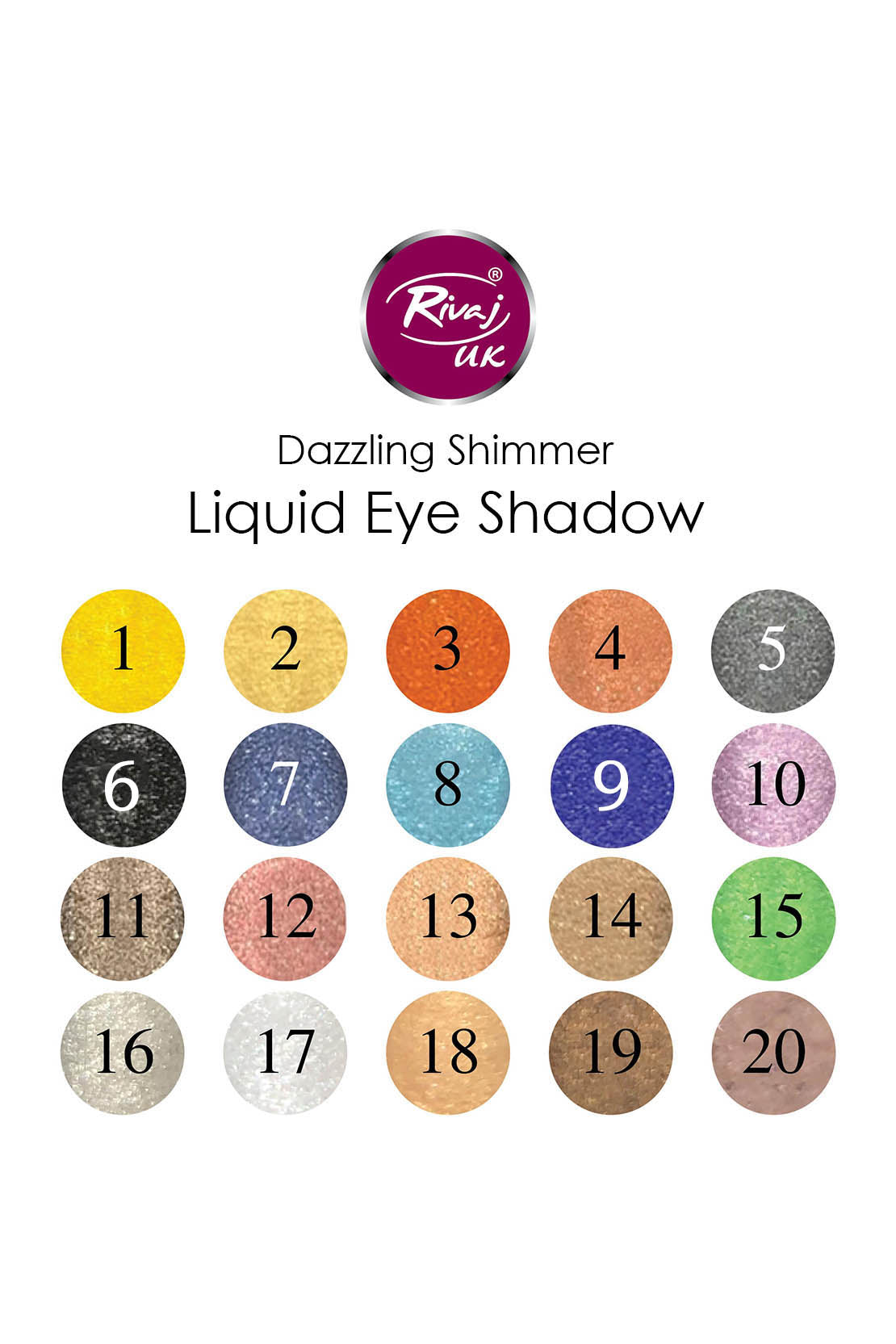 Rivaj Dazzling Shimmer Eye Shadow