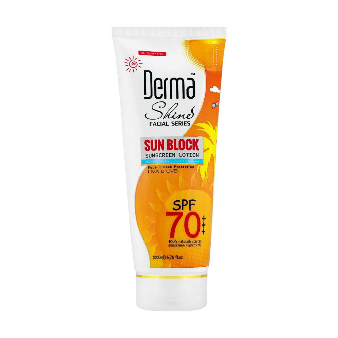 Derma Shine Spf 70 Sunblock 200g