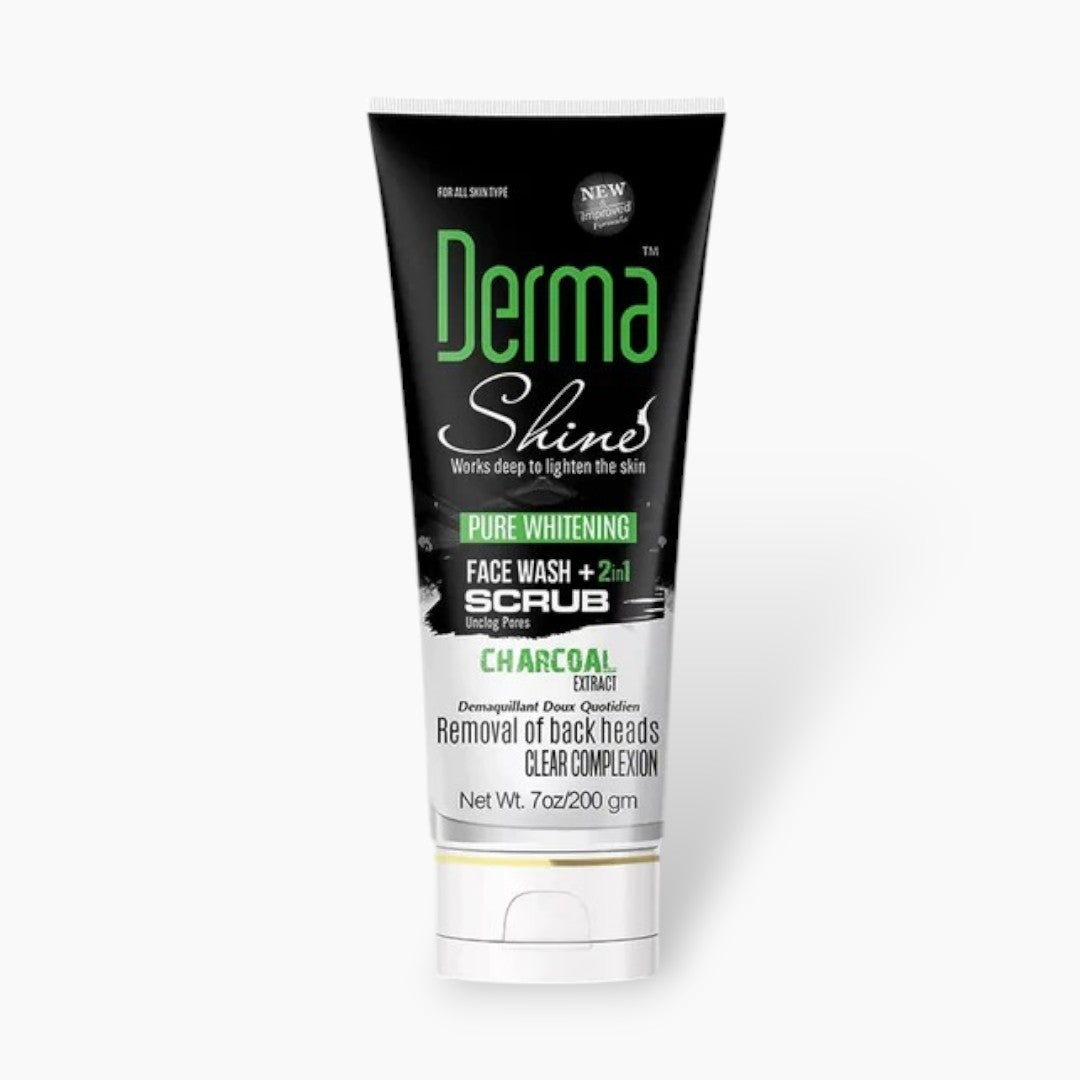 Derma Shine Pure Brightening Face Wash & Scrub 200g