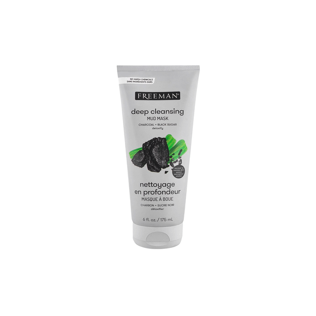 Freeman Detoxifying Charcoal + Black Sugar Mud Mask 175ml