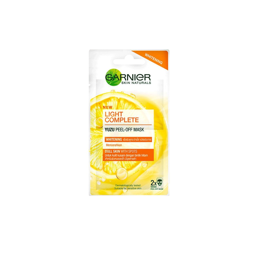 GARNIER LIGHT COMPLETE PEEL OFF MASK 2X6ML