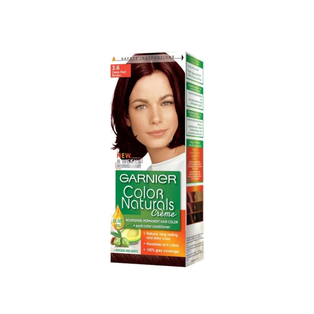 Garnier Color Naturals Hair Color - 3.6 Deep Red Brown