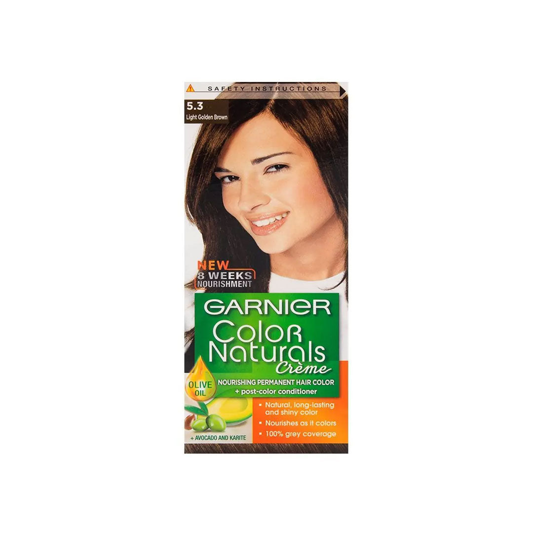 Garnier Colors Natural Hair Color - 5.3 Light Golden Brown