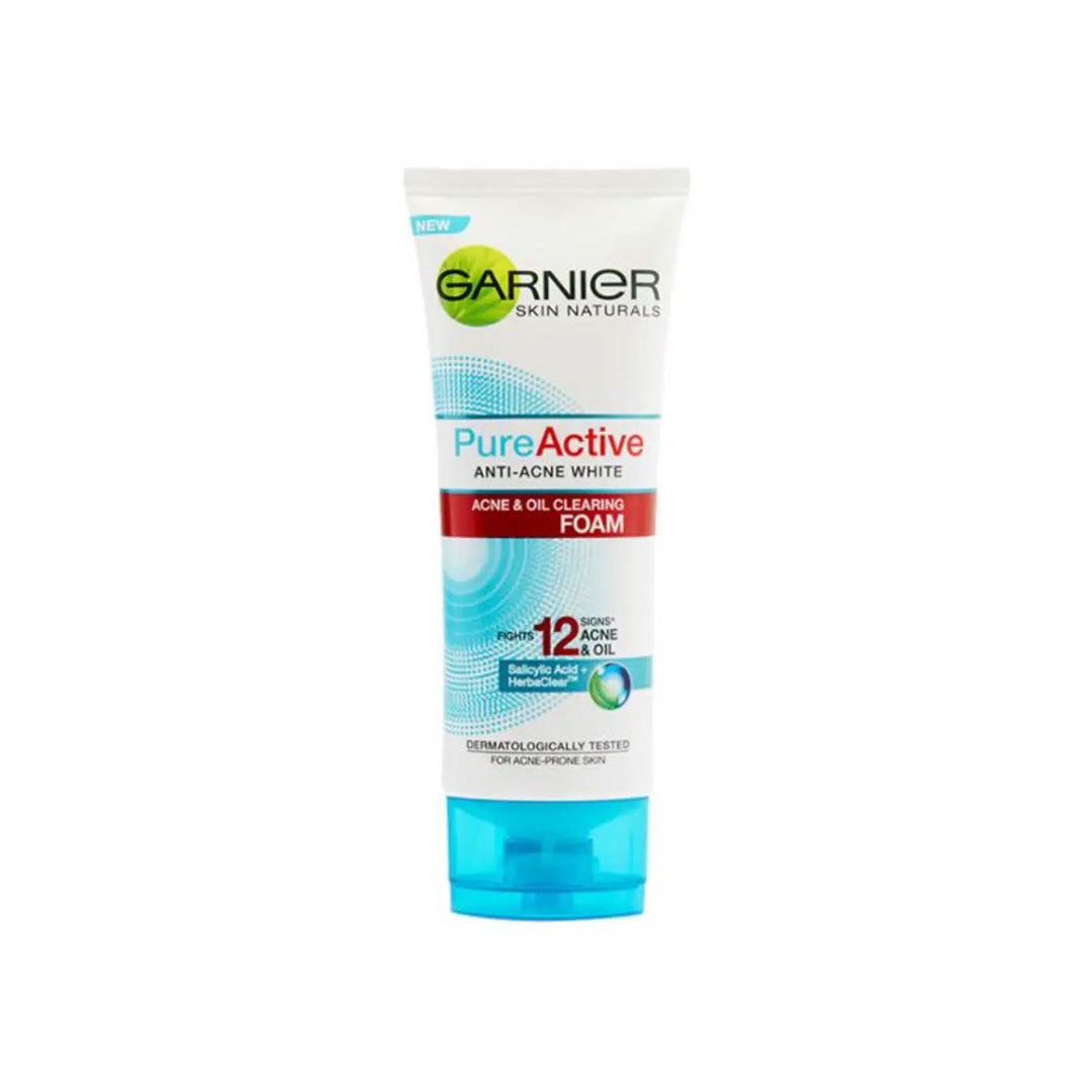 Garnier Pure Active Anti Acne White Foam Wash 100ml