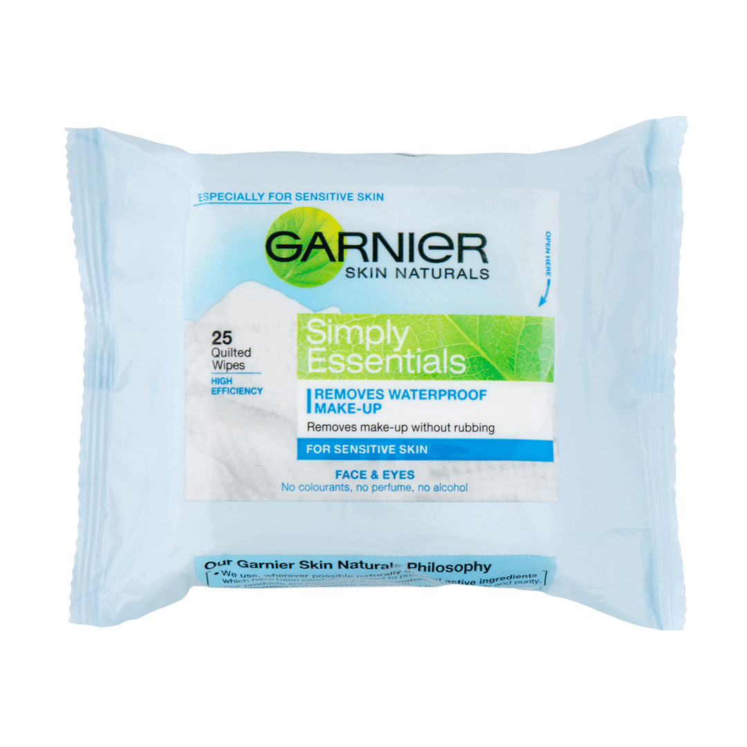 Garnier Simply Essentials Sensitive Wipes 25S