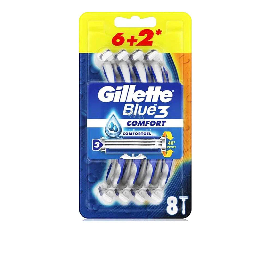 Gillette Blue3 Comfort Razor 8'S