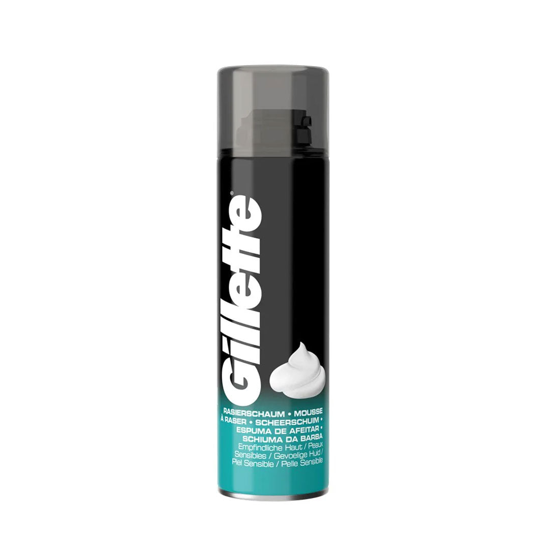 Gillette New Sensitive Black Shaving Foam 200ml