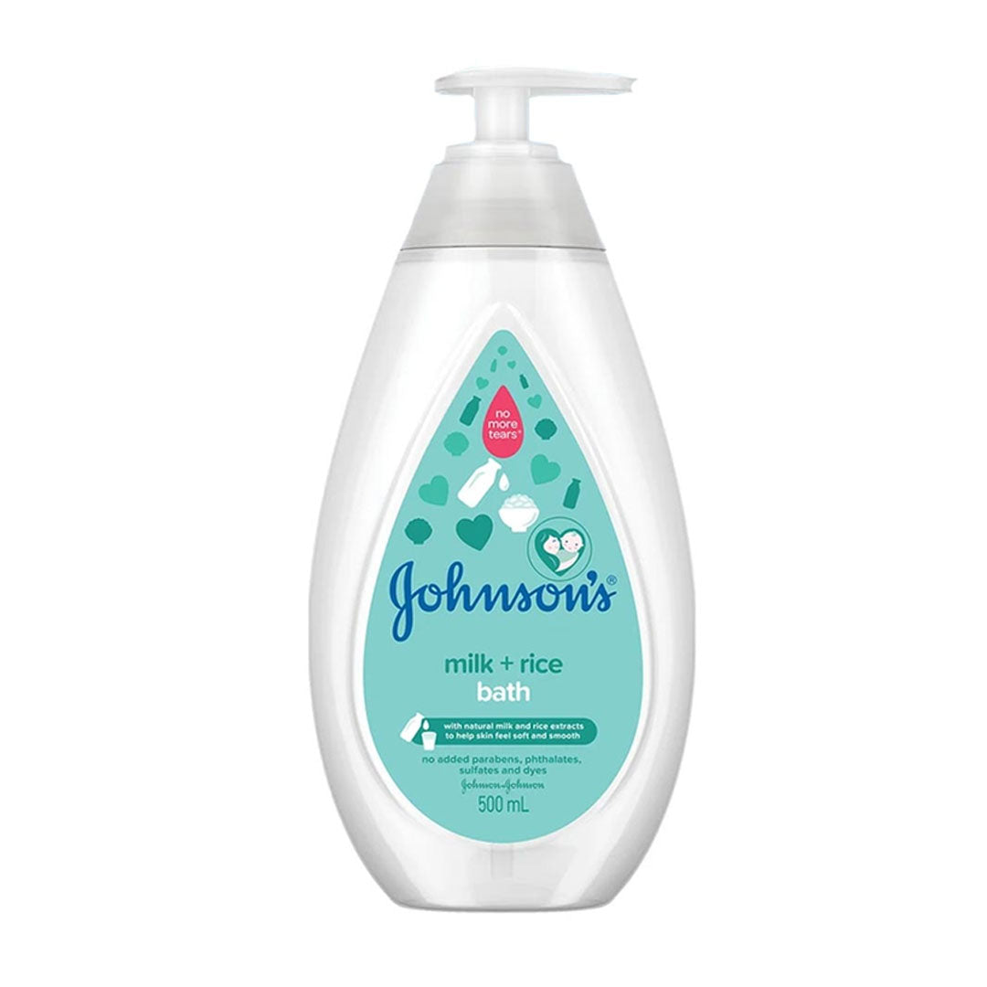 Johnson's Milk + Rice Pump Baby Bath 500ml