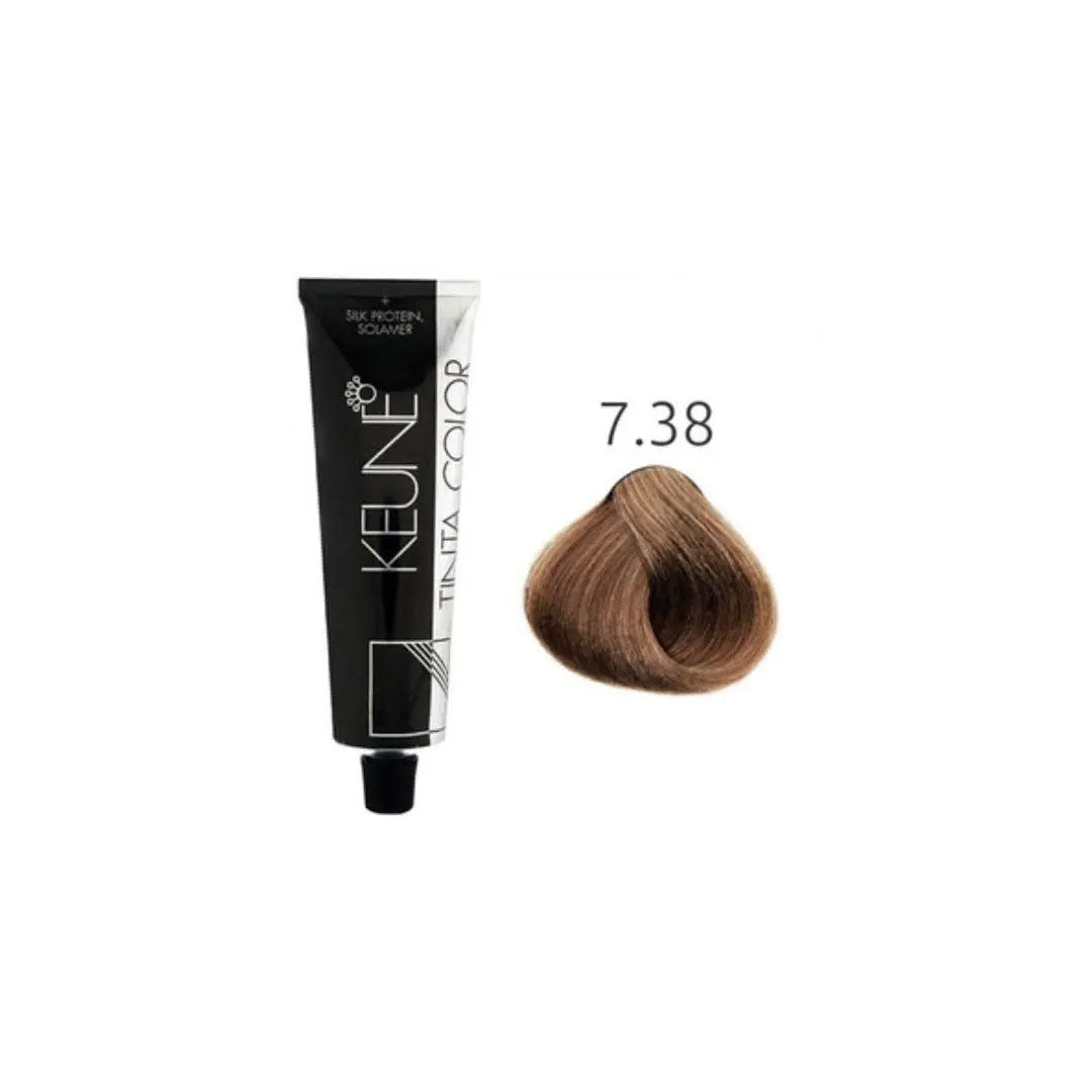 Keune Hair Color - 7.38 Medium Hazelnut Blonde